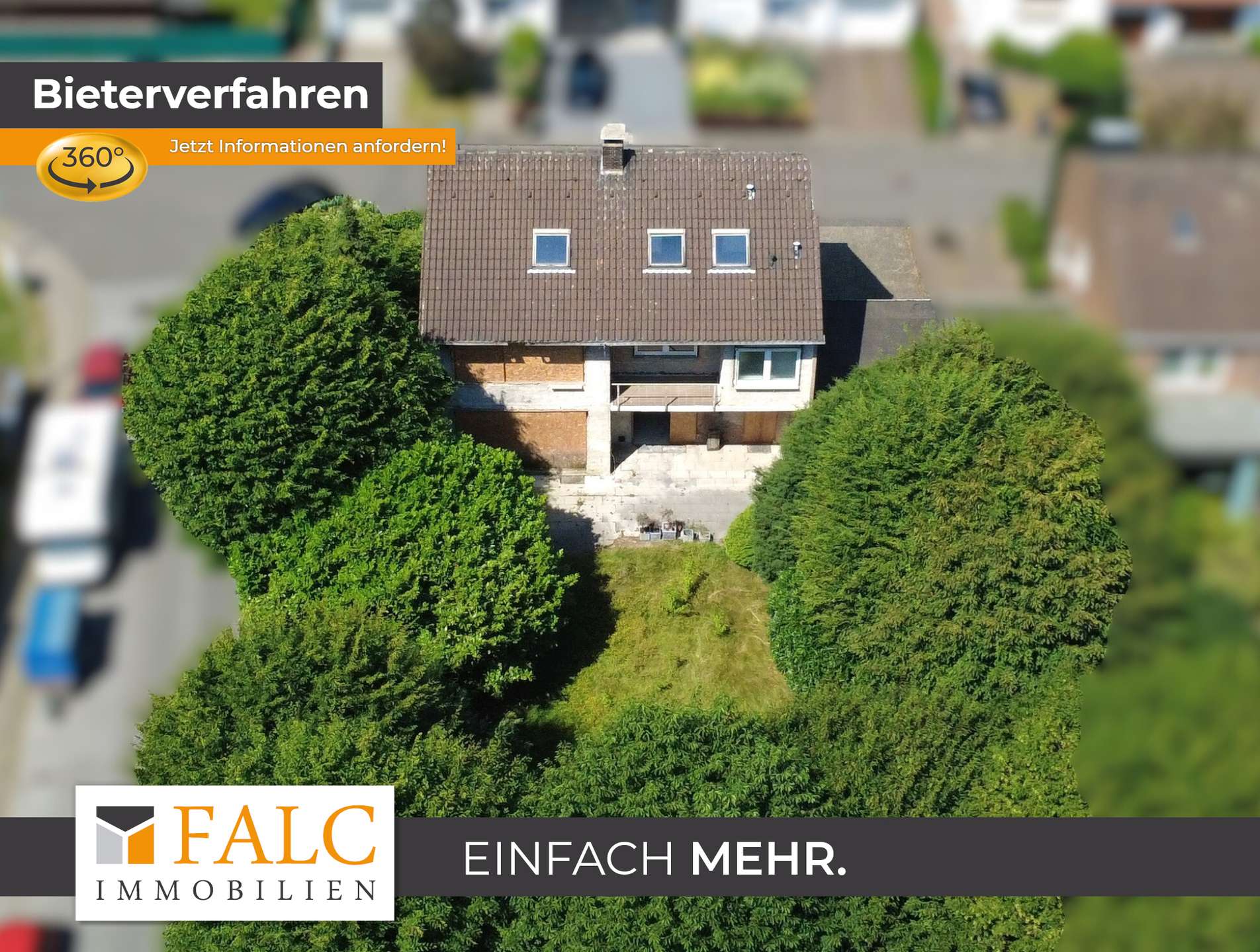 Rückansicht von oben